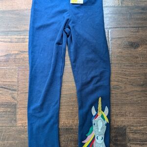 Mini Boden Blue Giraffe Leggings